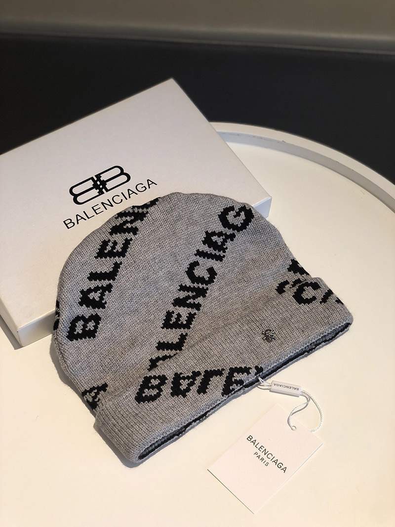 New for Autumn/Winter Balenciaga Logo Intarsia Knit Hat? Copy bax62452