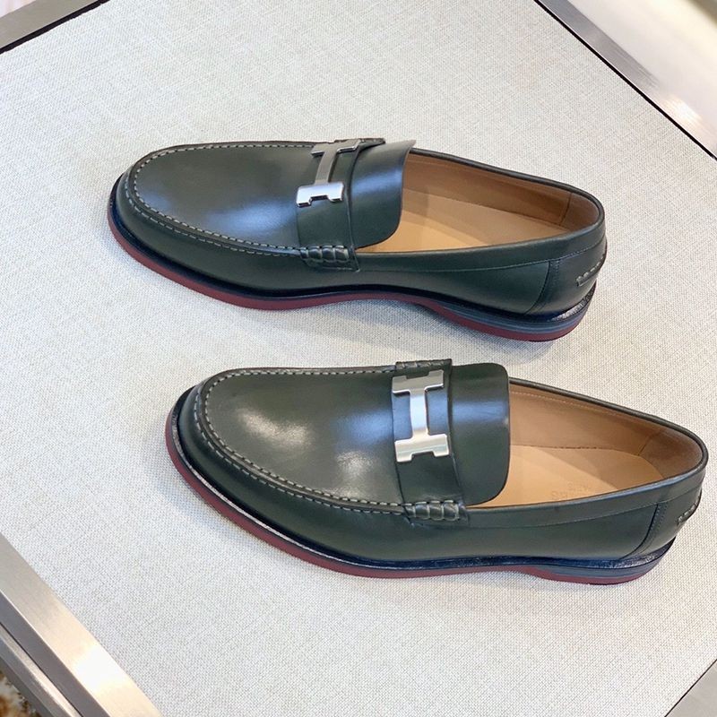 [Popular] Hermes Paris "H" logo loafers replica erj15212