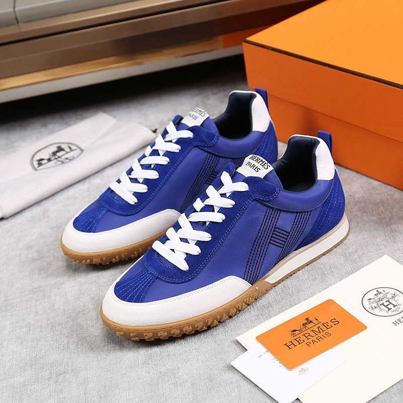 Battle for Hermes Sneakers Replica Boomerang Leather Epson erm13189