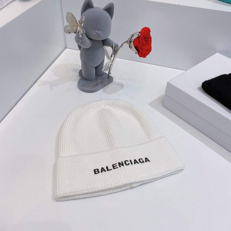 New for Autumn/Winter Balenciaga Logo Intarsia Knit Hat? Copy bad35645