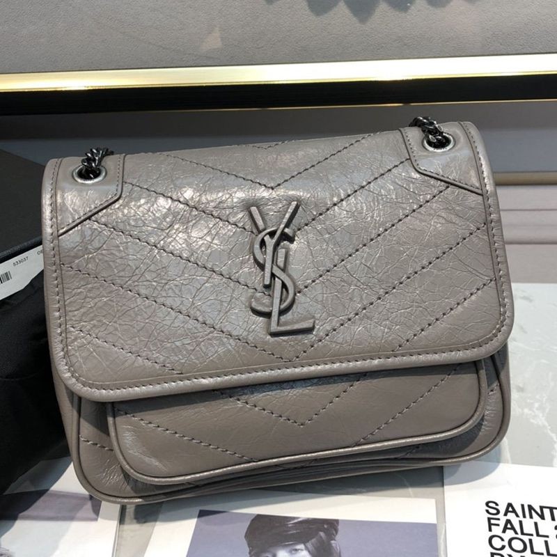 Best Price Challenge Saint Laurent Niki Baby Crinkle Vintage Leather Replica Saq76621