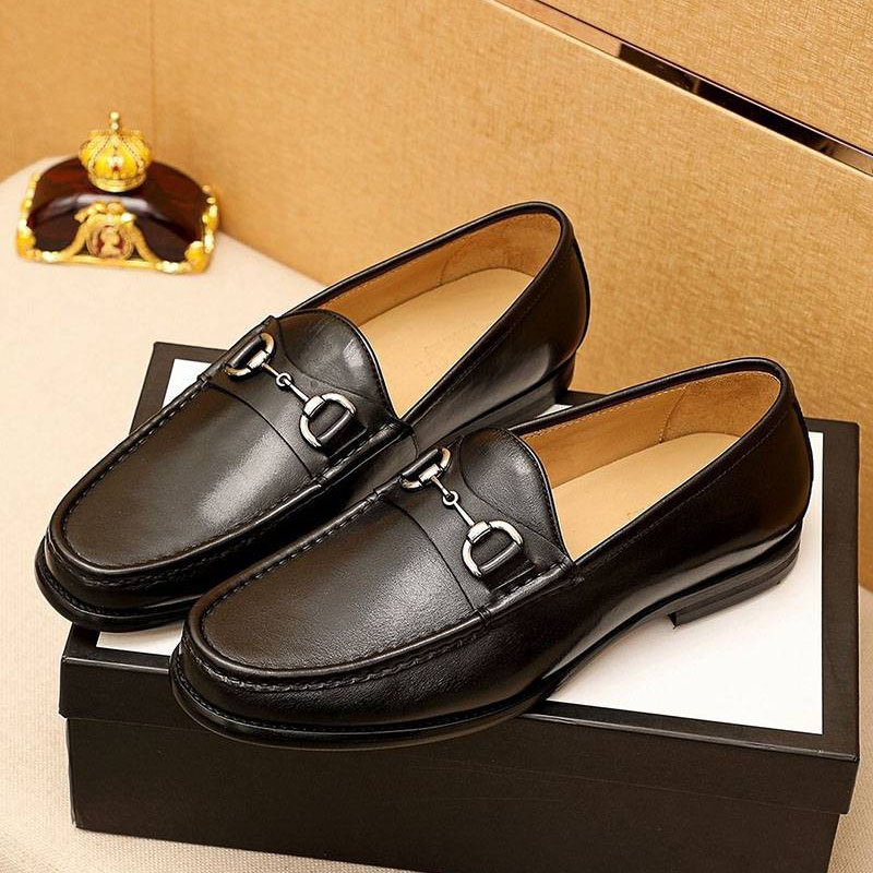 No.1 Popular Gucci [Jordaan] Leather Horsebit Replica Loafers gus25484