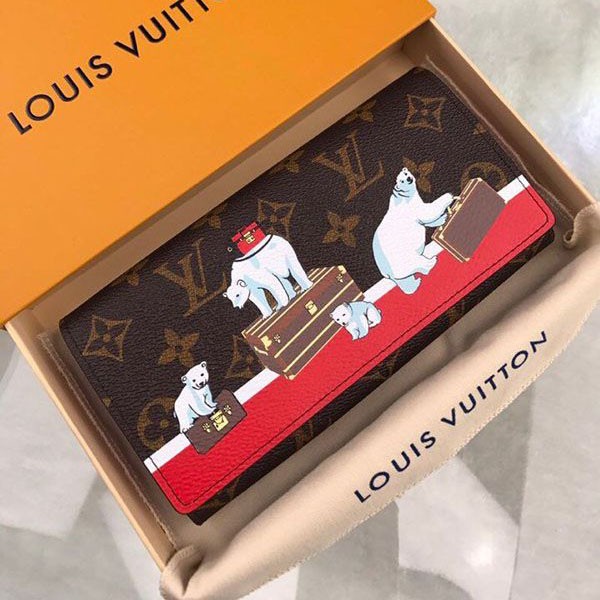 Louis Vuitton Long Wallet Copy Monogram Folding Wallet Portefeuille Sarah Polar Bear M62086 Louis Vuitton Long Wallet Copy Monogram Folding Wallet Portefeuille Sarah Polar Bear M62086