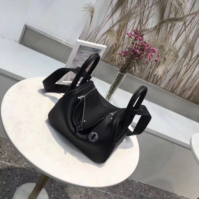 Hermes Lindy Mini Verso Replica Swift Silver Hardware he26037