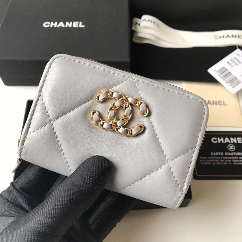 Chanel Zip Coin Purse Matelasse Replica shg95602