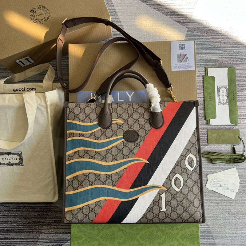 Very popular all over the world? Gucci Geometric Print Medium Tote Bag 2 sizes gut79735
