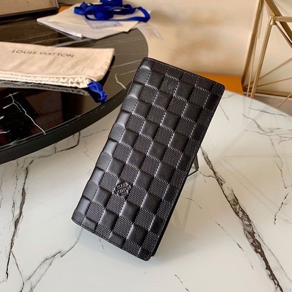 Louis Vuitton Long Wallet Replica Portefeuille Brazza Damier Infini N63010