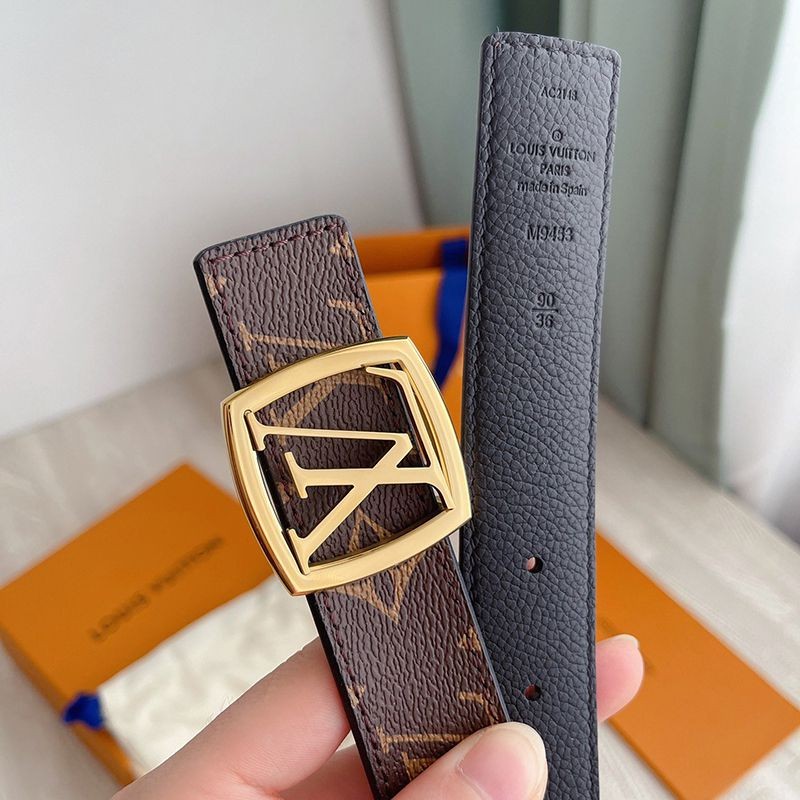 Best Price Louis Vuitton Replica Santur LV Square 30MM Reversible Belt vut90918
