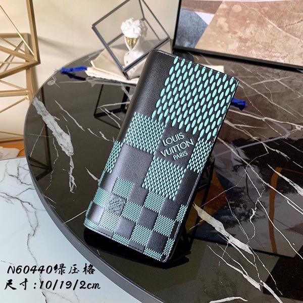 Louis Vuitton Long Wallet Replica Bifold Damier Logo Black Grey LV20225 Louis Vuitton Long Wallet Replica Bifold Damier Logo Black Grey LV20225