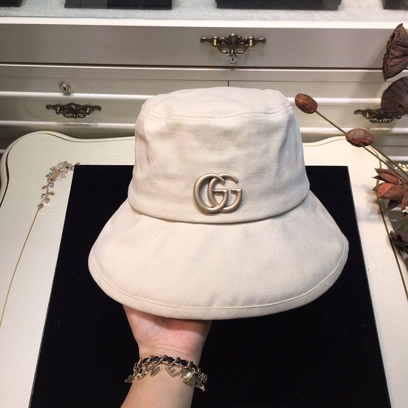 Free shipping Gucci GG canvas replica fedora baguette hat replica gue17494