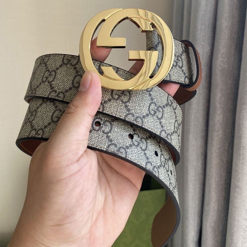 No. 1 in cumulative total sales! [Gucci Belt Replica] Reversible GG Supreme Canvas 38mm guq64727