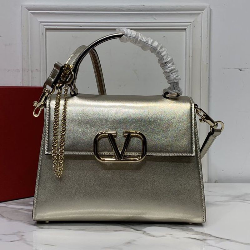 Rare [Valentino shoulder bag copy] Popular ★ V sling calfskin mini handbag Vuj55705