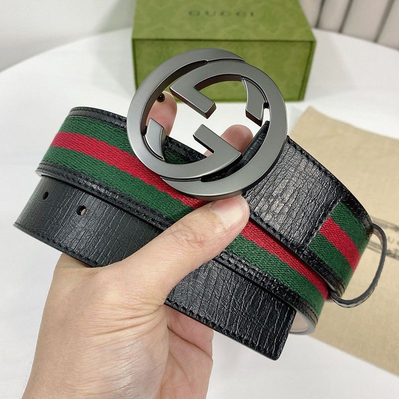 Very popular! [Gucci belt replica] Reversible GG Supreme canvas 38mm gul82116