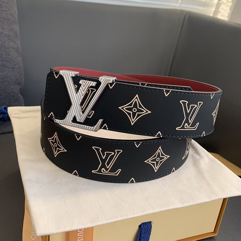 Free shipping Louis Vuitton Santur LV Initial Copy 40MM Reversible Belt vui03410