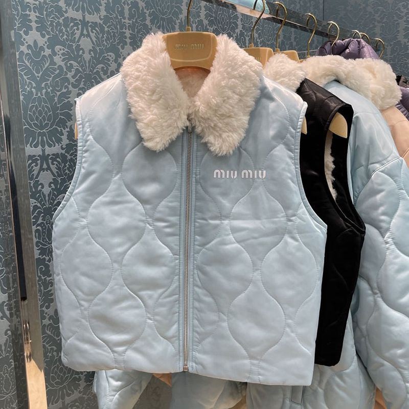 Sold out ☆ Miu Miu down vest replica ☆ Cashmere down vest myf60064