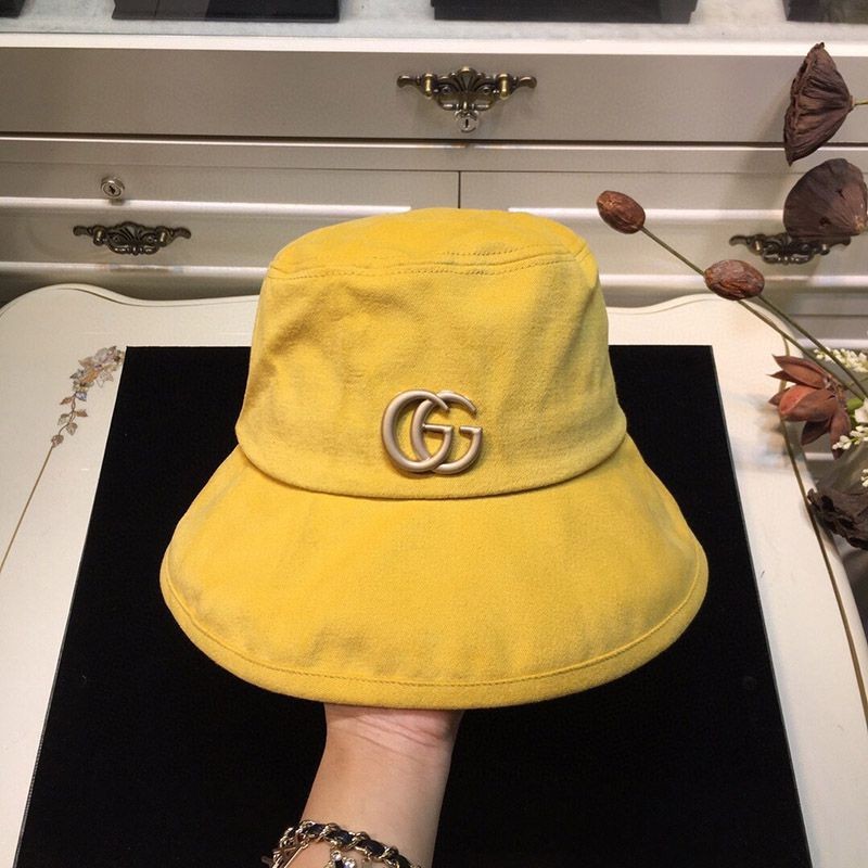 21AW New Gucci GG Canvas Fedora Baguette Hat Replica gur00180