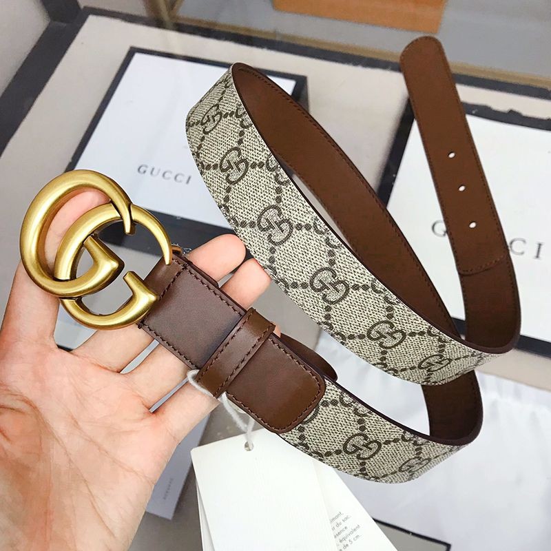 Cute [Gucci Belt Replica] Reversible GG Supreme Canvas 30mm guc92375