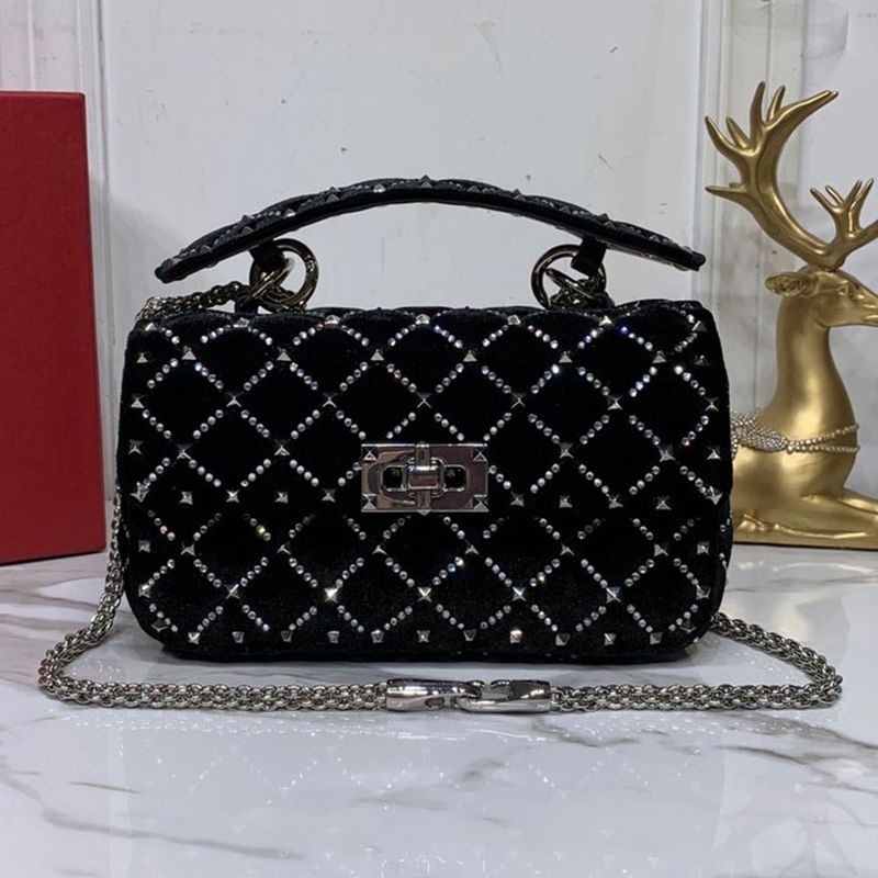 Eye-catching color [Valentino shoulder bag replica] Popular ★ Rockstud Spike Small Bag Vuj11727