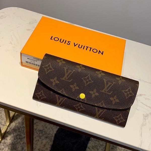 Louis Vuitton Wallet Replica Monogram Portefeuille Emily Mimosa Long Wallet M60698