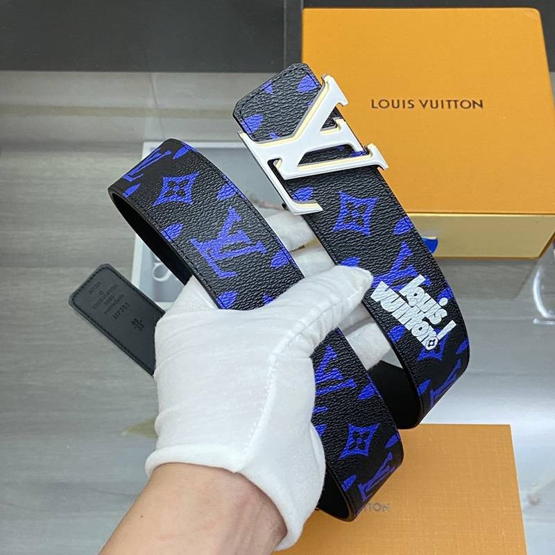 21AW new Louis Vuitton belt replica Santur? LV Pyramid 40MM reversible vux74238
