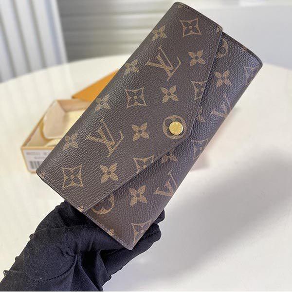 Free gift wrapping Louis Vuitton wallet replica Portefeuille Sarah M60531