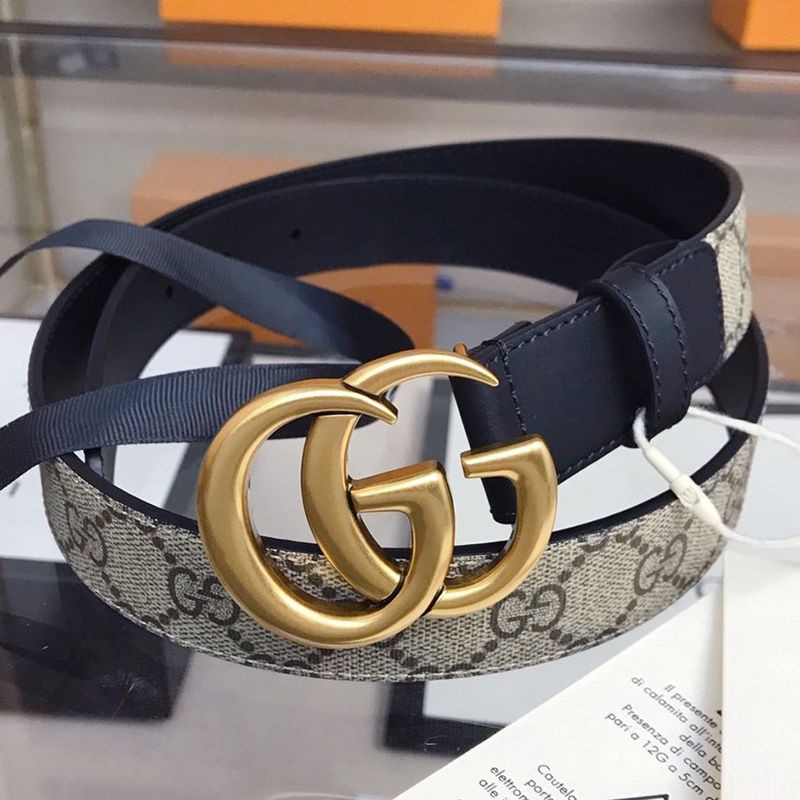 No. 1 in cumulative sales! [Gucci Belt Replica] Reversible GG Supreme Canvas 30mm gue66486