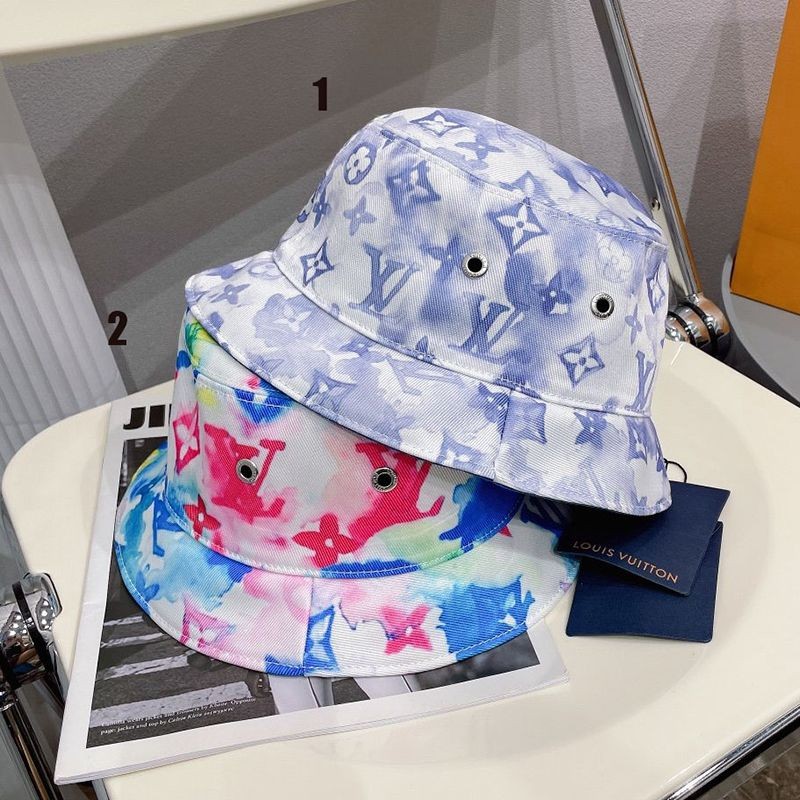 Immediate delivery ◆ Louis Vuitton bucket hat replica Bonnet Monogram Watercolor Multi 2 colors vuv59350