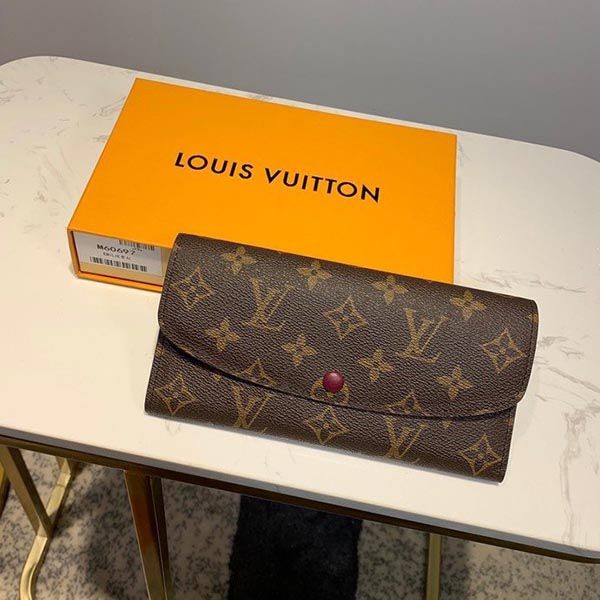 Louis Vuitton Wallet Replica Monogram Portefeuille Emily Mimosa Long Wallet LV20267 Louis Vuitton Wallet Replica Monogram Portefeuille Emily Mimosa Long Wallet LV20267