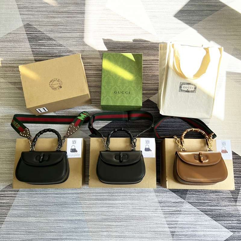 Very popular all over the world? Gucci Bamboo replica small top handle bag 3 colors gub92465