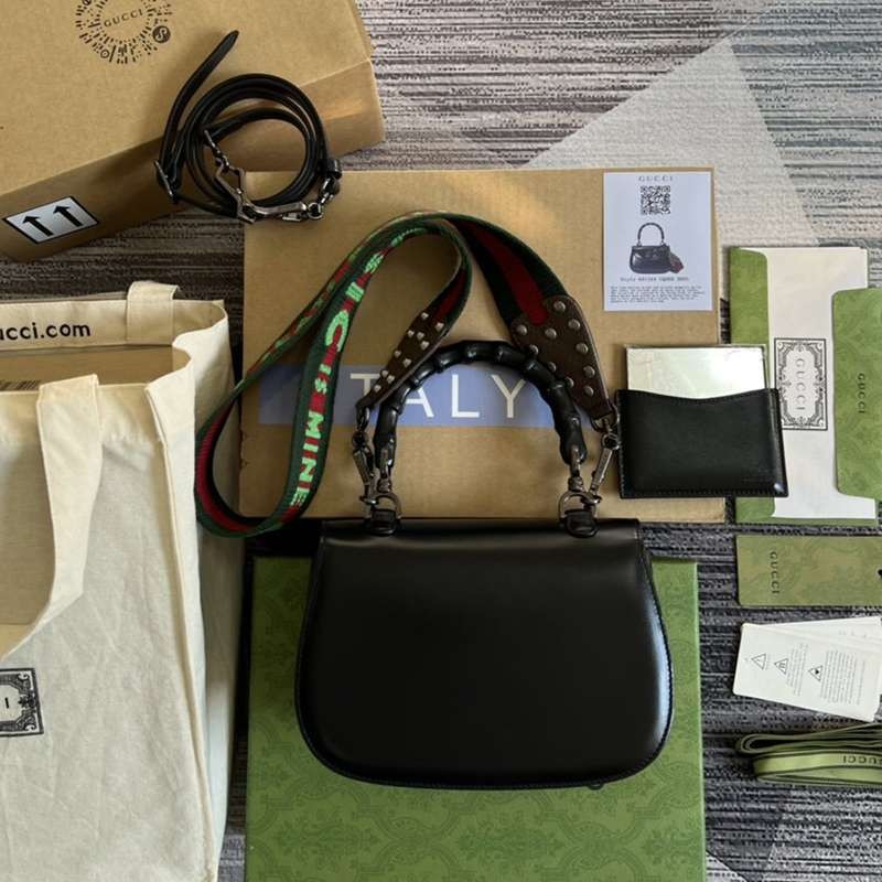 Very popular all over the world? Gucci Bamboo replica small top handle bag 3 colors gub92465