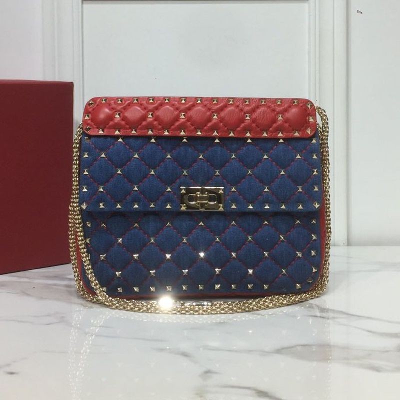 Hard to find [Valentino copy shoulder bag] Popular ★ Rockstud Spike Small Bag Vul07380