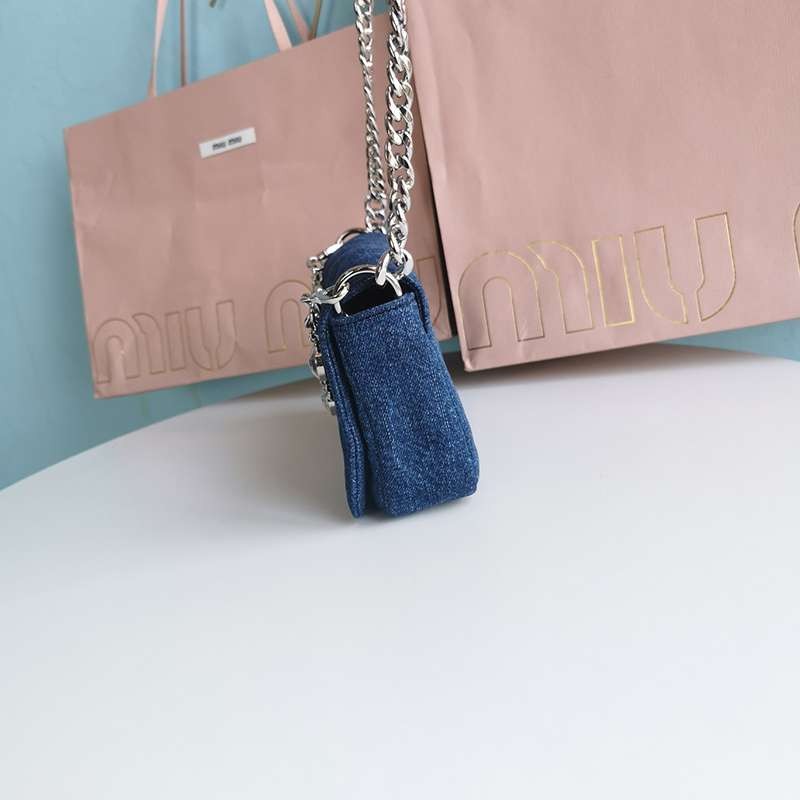 Miu Miu x Levi's Crystal Chain Shoulder Bag myz93772, Sold Out