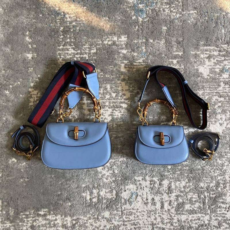 New sale Gucci Bamboo replica small top handle bag in 2 sizes guo26841