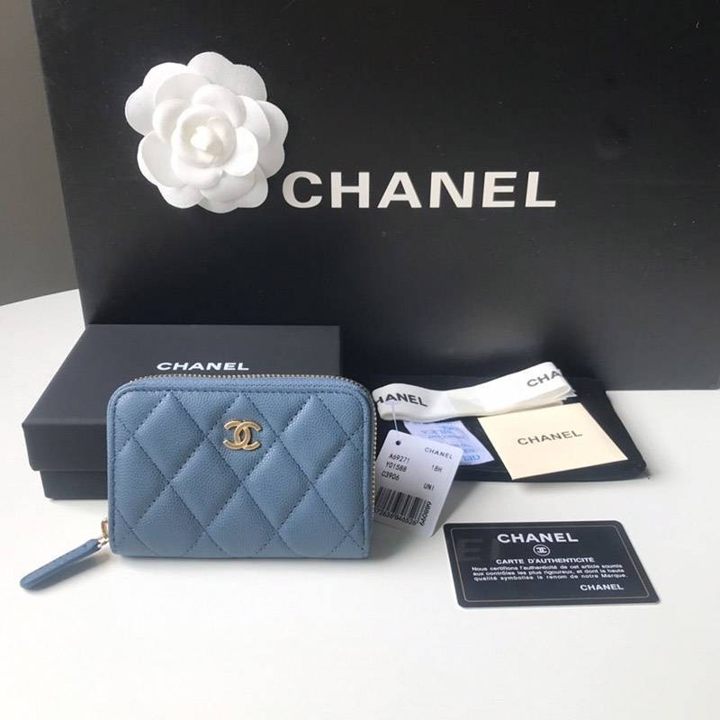 High quality? Chanel zip coin purse replica caviar skin shk19933