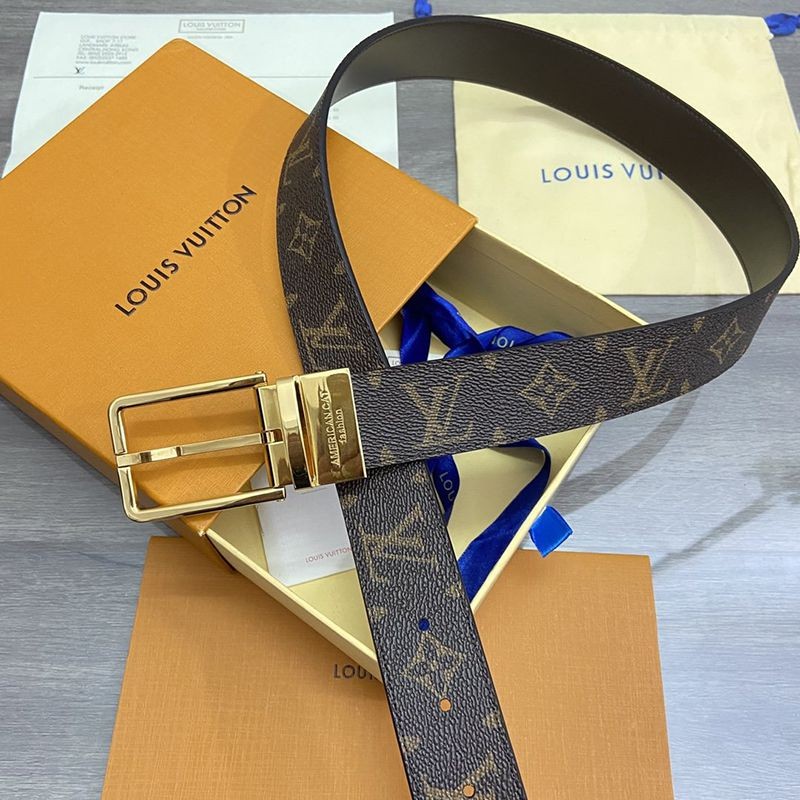 Rare color Louis Vuitton Santur Pont Neuf replica reversible belt vuv56761