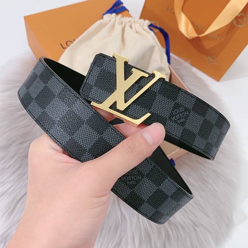 New for Autumn/Winter Louis Vuitton Santur Damier Print Replica 40MM Reversible Belt vud41984