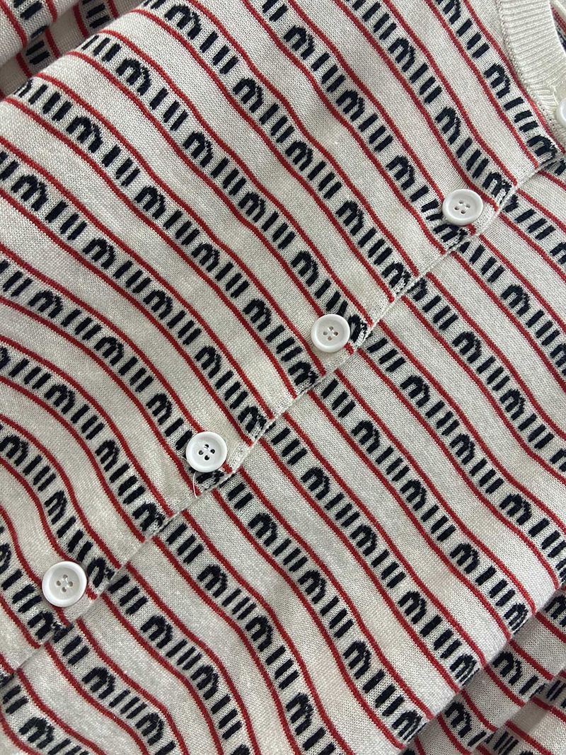 Miu Miu Cardigan - Sold Out - Replica - Lace Trim Mohair Blend myd22054