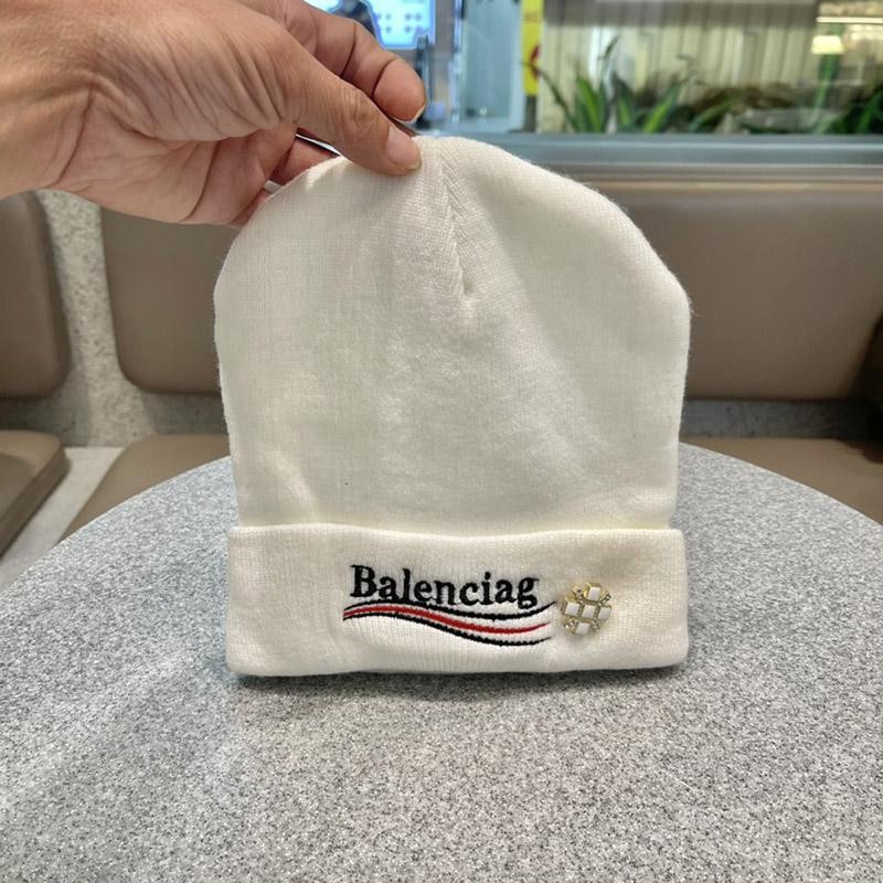 21-22AW New Balenciaga Logo Intarsia Knit Hat? Fake bas11374