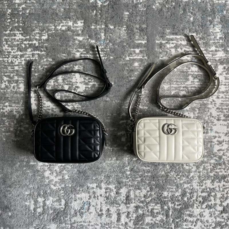 New sale Gucci [GG Marmont replica] Quilted mini shoulder bag in 2 colors gud83250