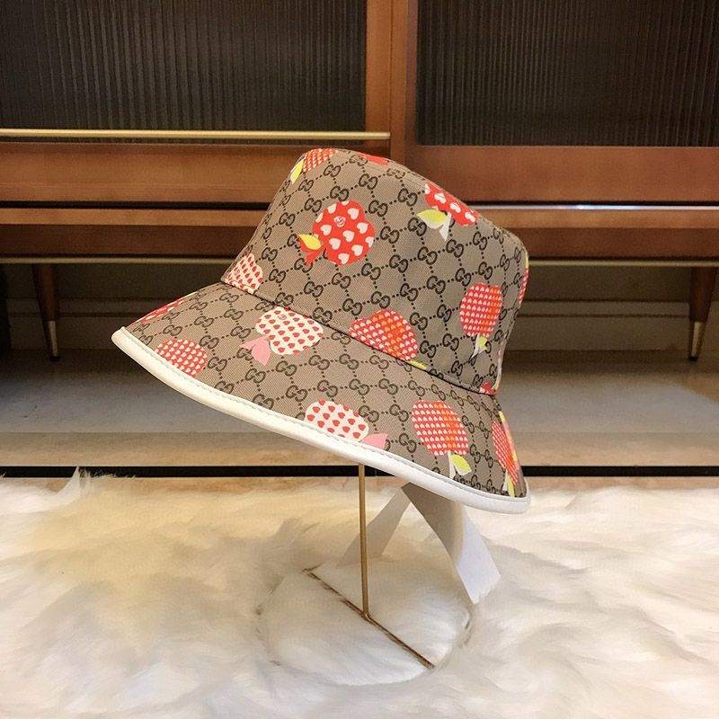 Gucci Repomme Bucket Hat Replica Apple & Heart Repomme Apple gup40284
