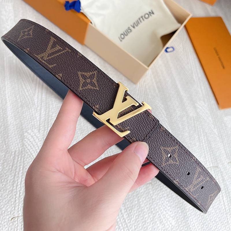 Free shipping Louis Vuitton Santur? LV Iconic Replica 30MM Reversible Belt vuv44916