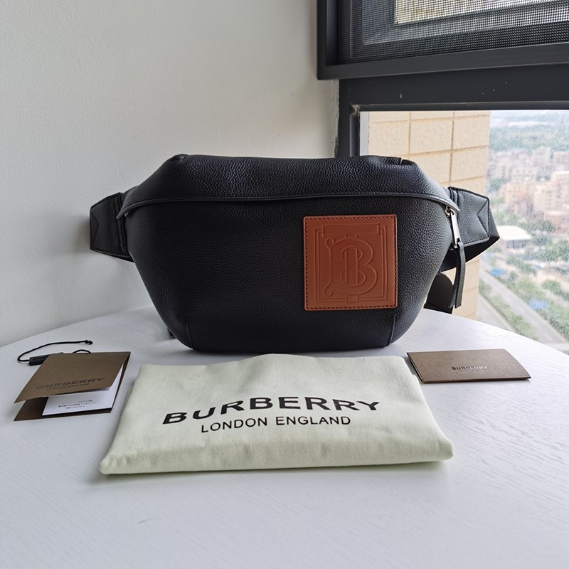 Very popular! [Burberry shoulder bag replica] Logo embossed leather Sony bumbag Bar73791