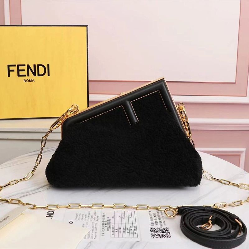 Fendi First Copy Small Sheepskin Bag fek89209 Sold Out