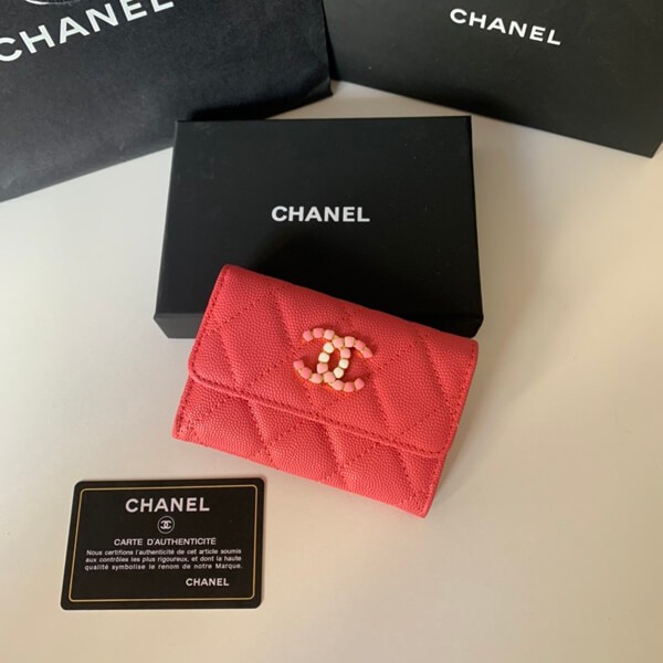 [Popular item] Chanel coin purse, regular, caviar logo, CC, flap, matte, limited edition 94305