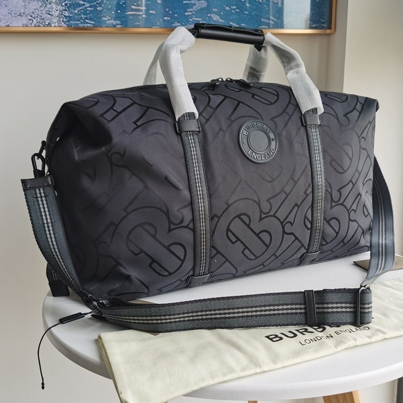 Spring new Burberry Boston bag replica polyester travel bag Baq61023