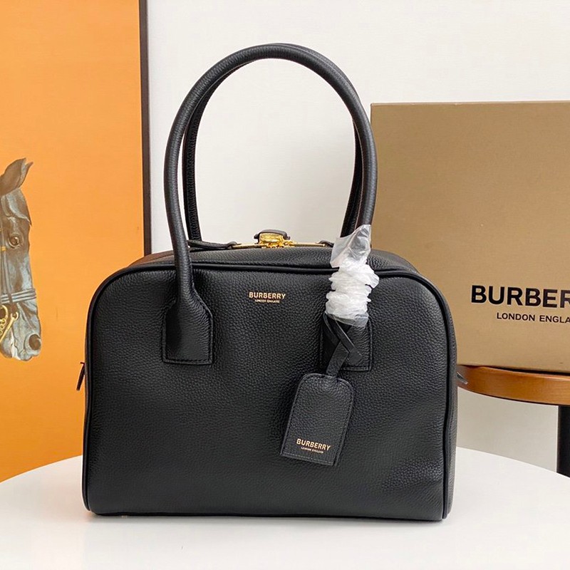 Classic Burberry Handbag Replica Medium Leather Half Cube Bag 80350551