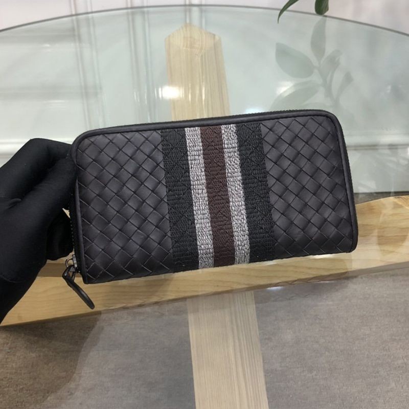 Free shipping Bottega Veneta fake zip around wallet bos68263