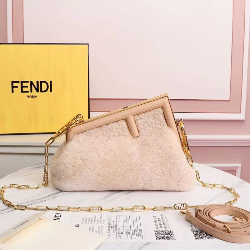 [Not available in Japan] Fendi Replica First Small Sheepskin Bag fek00335