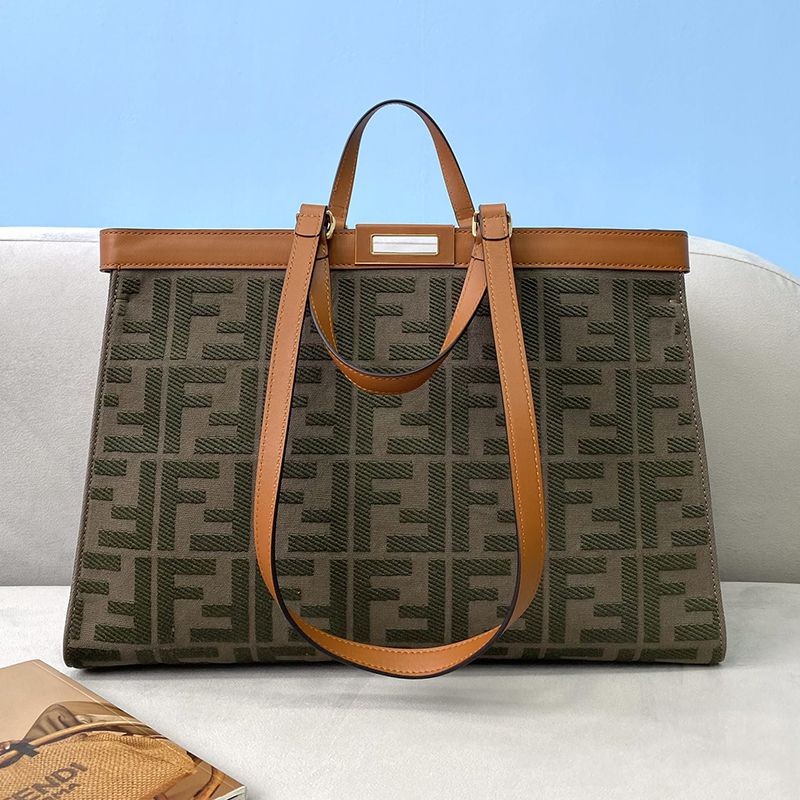 ★Popular in Japan! Fendi Peekaboo X Tote Replica FF Wool Bag fez95363