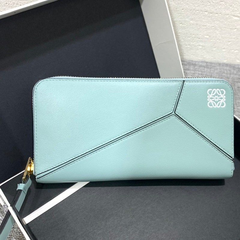 21-22AW Loewe Wallet Puzzle Copy Round Zip Wallet loo37352